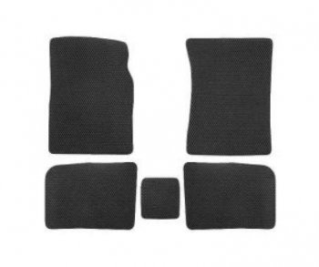 1 969 р. Комплект ковриков в салон (чёрные чёрная окантовка) Klever EVA Лада 2101 (1970-1988). Увеличить фотографию 1