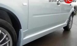 4 249 р. Пороги накладки Street Renault Logan 1 дорестайлинг (2004-2010) (Неокрашенные). Увеличить фотографию 1