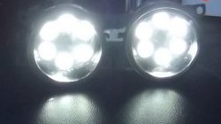 2 179 р. Разработка и создание уникальных дневных ходовых огней LED АвтоТК BMW X5 E70 дорестайлинг (2006-2010) (4 LED/модуль, Цвет свечения: холодный белый, Выключение ДХО при габаритах, Взамен ПТФ). Увеличить фотографию 10