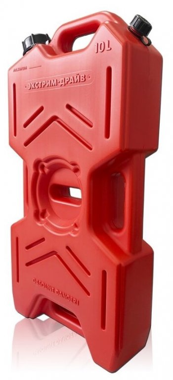 Канистра пластиковая Экстрим Драйв Плюс (2 горловины 10 л) Daewoo Nubira J150 (2000-2002)  (красная)
