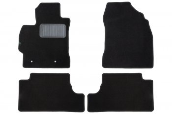 3 979 р. Комплект ковриков в салон (АКПП, чёрные, текстиль) Klever Standard  Toyota Land Cruiser Prado  J120 (2002-2009). Увеличить фотографию 1