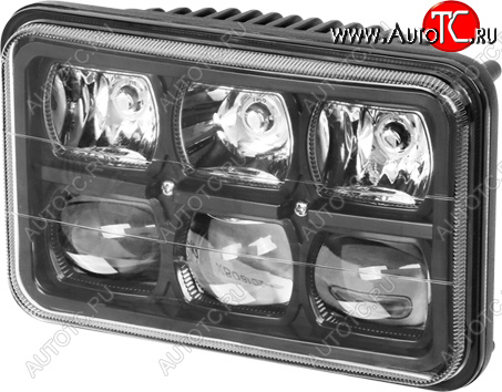 4 399 р. Встраиваемая универсальная светодиодная фара (167х107х81 мм 60W) РИФ Daewoo Sense Т100 седан (1997-2008)