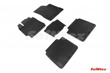 Износостойкие коврики в салон (резина) Seintex Сетка Toyota Camry XV50 дорестайлинг (2011-2014)