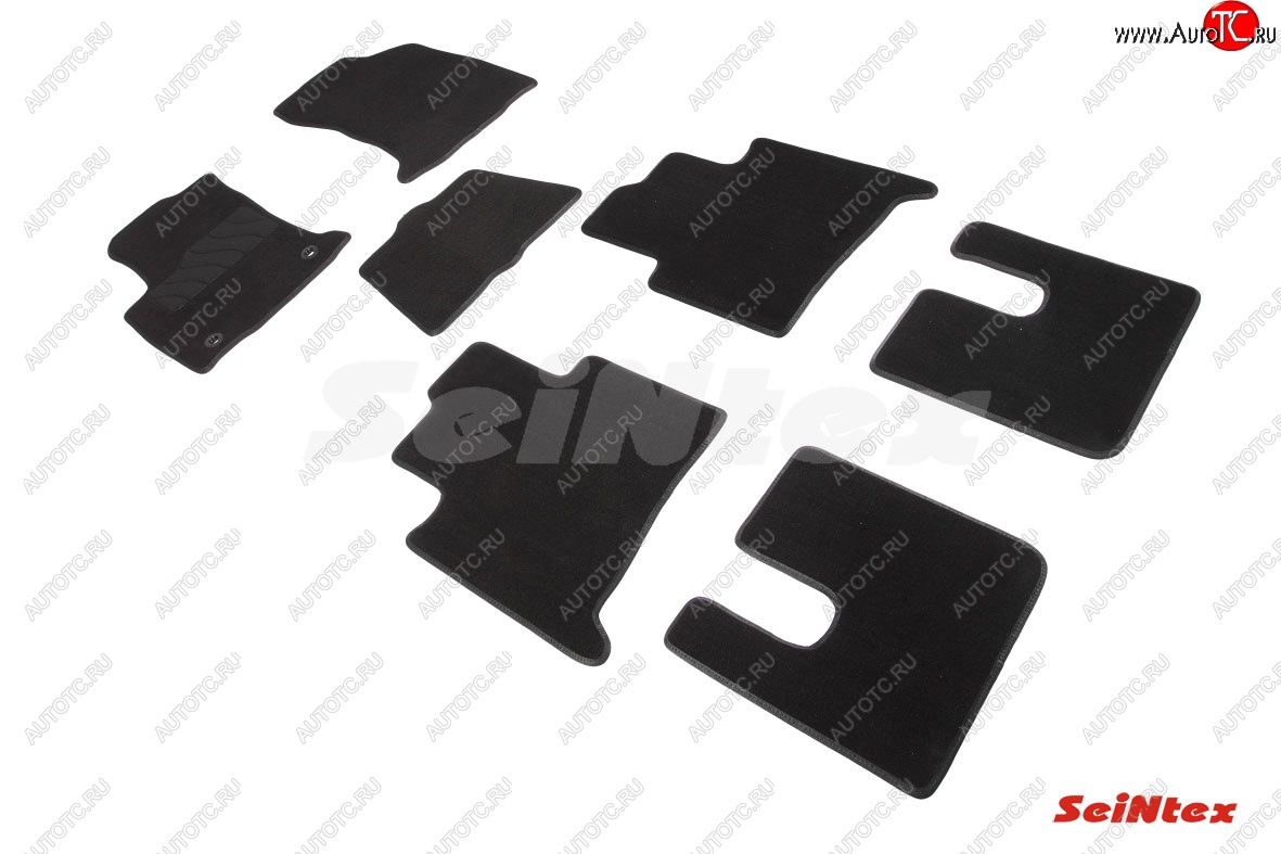 3 089 р. Комплект ворсовых ковриков в салон Seintex  Toyota Fortuner  AN160 (2015-2024)