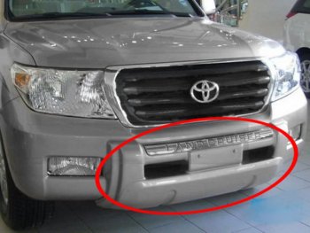 6 449 р. Накладка переднего бампера UNCLE UNITYCOON  Toyota Land Cruiser  200 (2007-2015) (Неокрашенная). Увеличить фотографию 1