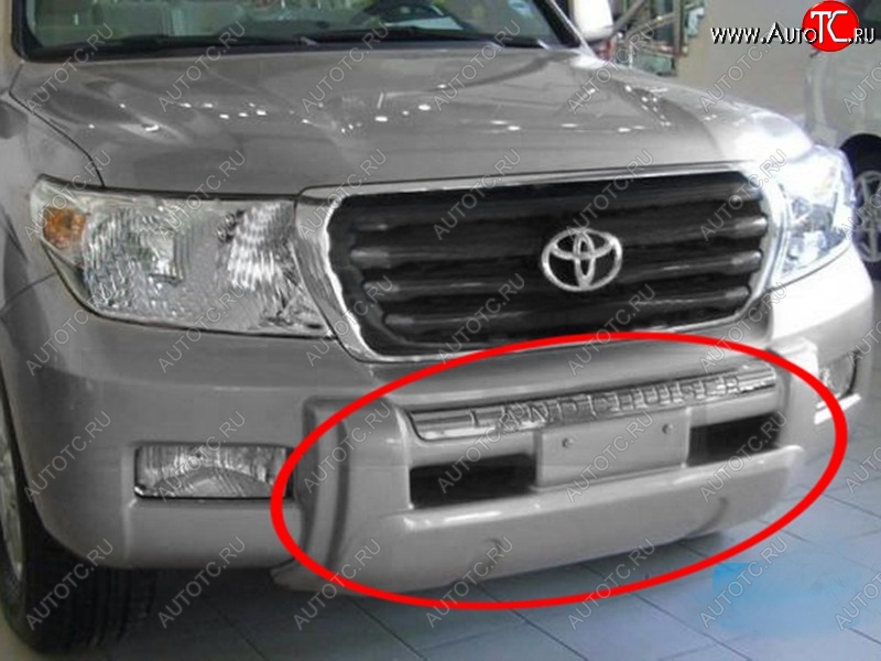 6 449 р. Накладка переднего бампера UNCLE UNITYCOON  Toyota Land Cruiser  200 (2007-2015) (Неокрашенная)