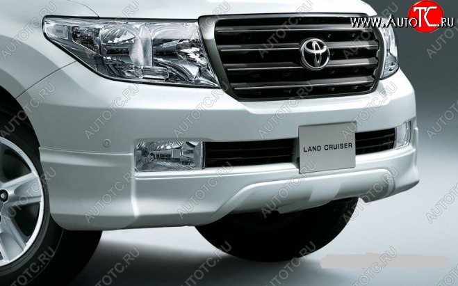 9 299 р. Накладка на передний бампер ORIGINAL  Toyota Land Cruiser  200 (2007-2012) (Неокрашенная)