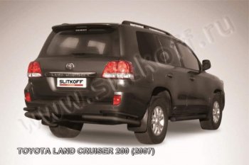 9 299 р. Уголки d76+d42 двойные  Toyota Land Cruiser  200 (2007-2012) (Цвет: серебристый). Увеличить фотографию 1