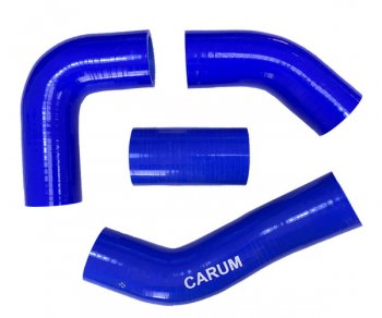Патрубки радиатора (дв. 4213 силикон) CARUM Уаз 315195 Хантер (2003-2024)  (комплект 4 шт.)