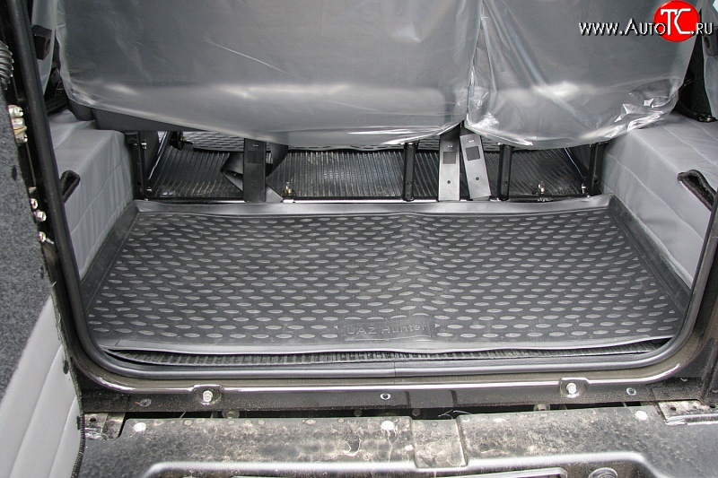 169 р. Коврик в багажник Element (полиуретан, серый)  Уаз 315195 Хантер (2003-2024)