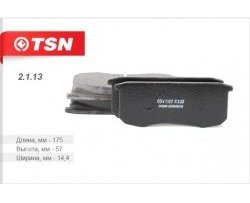 Колодки тормозные дисковые передние TSN Уаз Патриот 23632 2-ой рестайлинг пикап (2016-2024)