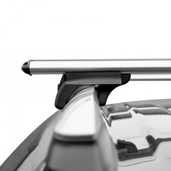 6 799 р. Багажник в сборе LUX Элегант BMW X5 E70 дорестайлинг (2006-2010) (поперечины аэро-классик, длина 120 см). Увеличить фотографию 4