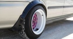 4 299 р. Универсальные фендера на колёсные арки RA (вынос 50 мм, комплект) Chevrolet Aveo T300 седан (2011-2015) (Поверхность глянец (под окраску)). Увеличить фотографию 2