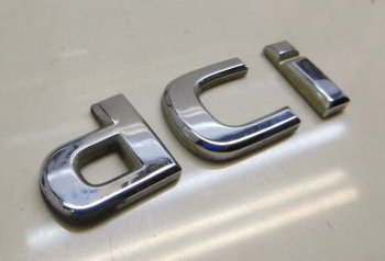 Эмблема крышки багажника dCi Skoda Octavia A7 дорестайлинг универсал (2012-2017)  (Хром)