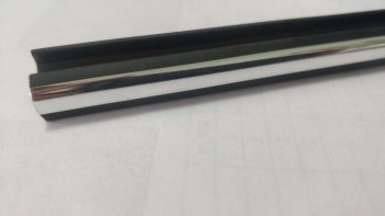 104 р. Универсальный уплотнитель FlexLine (8 mm U-LIP 2 лепестка, хромированная полоса, 1 погонный метр)  . Увеличить фотографию 3
