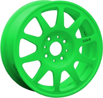 13 699 р. Кованый диск Slik Classik 5.5x14 (Ярко-зелёный) Уаз Патриот 3163 5-дв. 1-ый рестайлинг (2014-2016) 5x139.7xDIA108.1xET35.0 (Цвет: Ярко-зелёный). Увеличить фотографию 1
