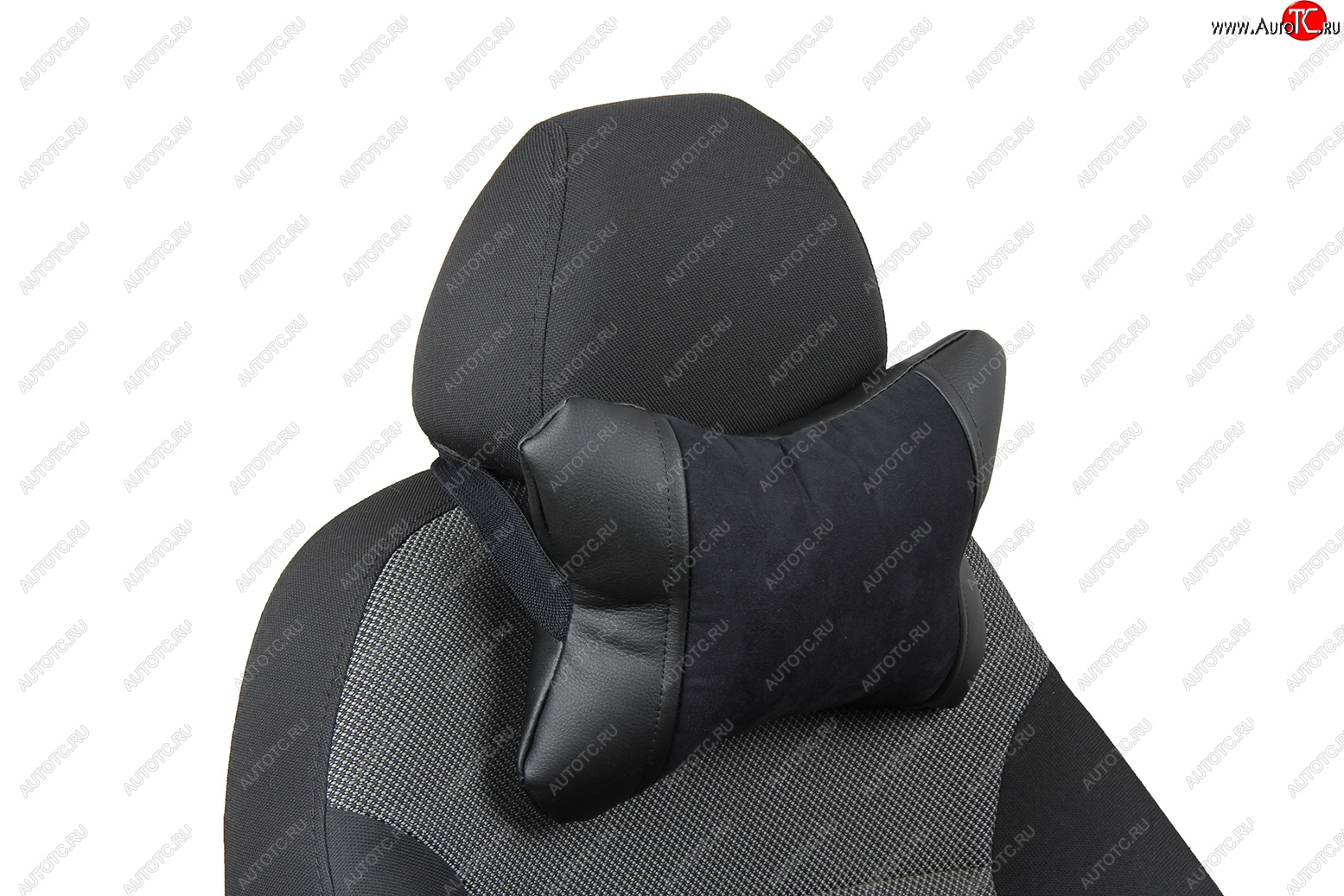 339 р. Подушка под шею AUTOPILOT Алькантара Chevrolet Equinox 2 дорестайлинг (2010-2015) (Черный)