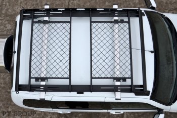11 449 р. Универсальный багажник-корзина двухсекционный Petroil Tuning (1630х1110 мм, на поперечины) Nissan Terrano D10 дорестайлинг (2013-2016). Увеличить фотографию 3