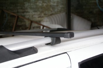 1 599 р. Комплект поперечин для рейлингов АвтоТК v1 Chevrolet Epica V250 (2006-2012) (Цвет: чёрный (стальные), Длина: 1300мм). Увеличить фотографию 3