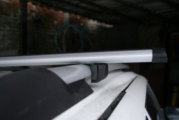1 599 р. Комплект поперечин для рейлингов АвтоТК v1 Лада Приора 21728 купе дорестайлинг (2010-2013) (Цвет: чёрный (стальные), Длина: 1300мм). Увеличить фотографию 17