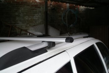1 599 р. Комплект поперечин для рейлингов АвтоТК v1 Лада Приора 21728 купе дорестайлинг (2010-2013) (Цвет: чёрный (стальные), Длина: 1300мм). Увеличить фотографию 6