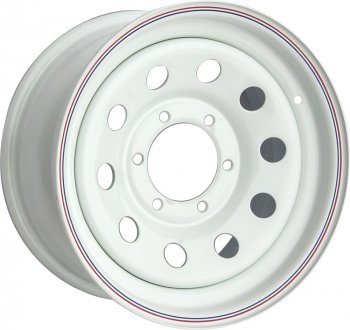 Штампованый диск OFF-ROAD Wheels (стальной усиленный, круг - белый). 8.0 x 16 Toyota 4Runner N210 дорестайлинг (2002-2005) 6x139.7xDIA110.0xET30.0