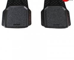 Комплект передних универсальных ковриков в салон Aileron 2 шт. (полиуретан, покрытие Soft). Mini Countryman 2 (2017-2024)