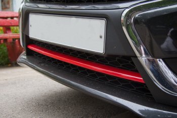 Накладка на передний бампер АртФорм Лада Веста 2180 седан дорестайлинг (2015-2023)  (Окрашенная)
