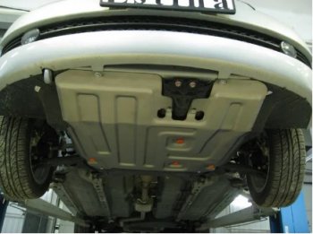 5 499 р. Защита картера двигателя и КПП ALFECO Vortex Estina (2012-2014) (Сталь 2 мм). Увеличить фотографию 1